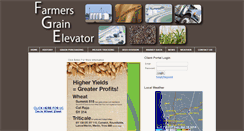 Desktop Screenshot of farmersgrainelevator.com