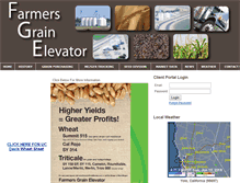 Tablet Screenshot of farmersgrainelevator.com